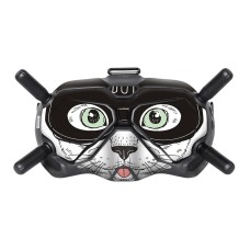 Sunnylife FV-TZ453 PVC Anti-Scratch och Non-Sticky Protective Sticker för DJI FPV Goggles V2 (2 Big Face Cat)