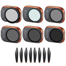 For DJI Mini 3 Pro K&F Concept SKU.1946 6 in 1 UV+CPL+ND8+ND16+ND32+ND64 HD Filter Set