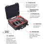 STARTRC 1109761 ABS vízálló ütésálló bőrönd -tároló doboz a DJI Mavic 2 Pro / Zoom (fekete) számára