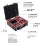 STARTRC 1110290 ABS vízálló ütésálló bőrönd -tároló doboz a DJI Mavic 3 -hoz (fekete)
