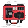 Startrc ABS წყალგაუმტარი შოკისგან შემუშავებული ჩემოდანი Crossbody Portable Storage Box for DJI Mini 3 Pro (შავი)