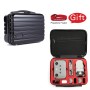 ls-S004 Portable Waterproof Drone Handbag Storage Bag for DJI Mavic Mini 2(Black + Red Liner)