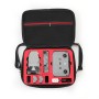 LS4456 DJI MAVIC MINI 2（黑色 +红色衬里）的便携式无人机PU肩部储物袋手袋