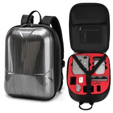 Waterproof Backpack Shoulders Turtle Shell Storage Bag for DJI Mavic Mini 2(Red Liner)