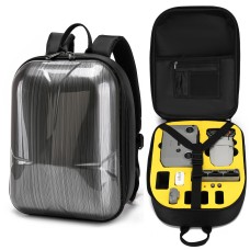 Waterproof Backpack Shoulders Turtle Shell Storage Bag for DJI Mavic Mini 2(Yellow Liner)