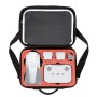 Portable Single Shoulder Storage Travel Carrying Cover Case Box with Baffle Separator for DJI Air 2S(Black + Red Liner)