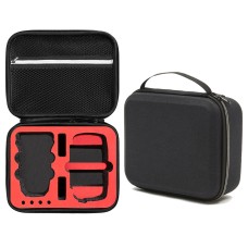 Nylon s odolným proti nárazům nesoucí taška na ukládání tvrdých pouzder pro DJI Mavic Mini SE, velikost: 24 x 19 x 9 cm (černá + červená vložka)