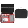 За DJI Mini SE шоково найлонова чанта за съхранение на твърди калъфи, размер: 21,5 x 29,5 x 10 см (черен + червен облицовка)