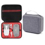 对于DJI MINI SE防震载有硬箱存储袋，尺寸：24 x 19 x 9厘米（灰色 +红色衬里）