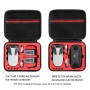 ハードケースストレージバッグを運ぶDJI Mini SEショックプルーフ用、サイズ：24 x 19 x 9cm（グレー +レッドライナー）