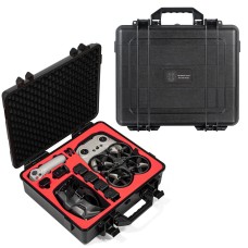 Startrc ABS -vedenpitävä iskunkestävä matkalaukku DJI -avatalle, yhteensopiva DJI -suojalasien 2 / FPV -suojalasit V2+FPV RC (musta)