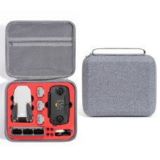 Para la bolsa de almacenamiento de estuche dura DJI Mini SE, transporte de estuche duro, tamaño: 26 x 23 x 11 cm (revestimiento gris + rojo)