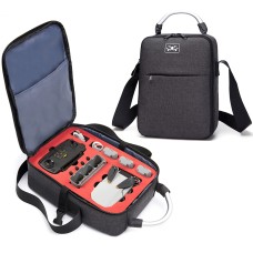 DJI Mini Se Shockproof Single Shourdle Storage Carrinear Case Box Bag、サイズ：31 x 23 x 11cm（ブラック +レッドライナー）