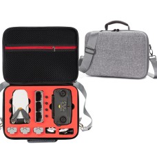 Для DJI Mini SE Shock -Practone Hard Case, що переносить сумку для зберігання, розмір: 29,5 х 21,5 х 10 см (сірий + червоний вкладиш)