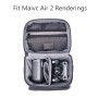 DJI Mavic Air 2防水ポータブル収納バッグ保護ボックス（灰色）