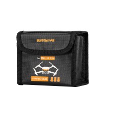 Sac de rangement de sacs à feuilles d'explosion de batterie Sunnylife pour DJI Mini 3 Pro, taille: peut contenir 3 piles