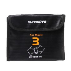 Para Mavic 3 SunnyLife M3-DC106 3 en 1 baterías Bolsas a prueba de explosión de almacenamiento seguro