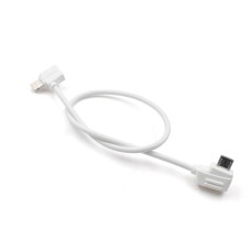 STARTRC 30cm 8 Pin to Micro USB Converting Connector Data Cable for DJI Mavic Mini / Air, Shark Remote Controller(White)