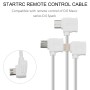 STARTRC 30cm USB-C / Type-C to Micro USB Converting Connector Data Cable for DJI Mavic Mini / Air, Shark Remote Controller(White)