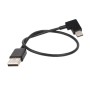 30 cm USB a USB-C / Type-C Right Angle Data Connector Cable para DJI Spark / Mavic Pro / Phantom 3 y 4 / Inspire 1 y 2