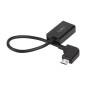 16cm მიკრო USB USB დისტანციური კონტროლერი მონაცემთა კაბელის გადაკეთება DJI Mavic Pro & Spark Drone აქსესუარებისთვის