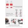 STARTRC 1 Pair Red and White Color Low Noise Quick-release Propellers for DJI Mavic Air 2