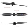 Startrc 2 paari kokkupandav värvi LED -välklamp madala müraga propellerid DJI Mavic Air 2 jaoks (must)