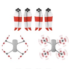 2 paires SUNNYLIFE 7238F-2C pour DJI Mavic Air 2 Opellers à libération rapide à faible bruit à deux couleurs (blanc rouge)