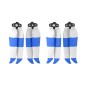 2 pár Sunnylife 7238f-2C DJI Mavic Air 2 kétoldalas kétszínű alacsony zajú gyorskiadású hajtócsövekhez (kék fehér)