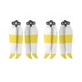 2 пари SunnyLife 7238F-2C для DJI Mavic Air 2 Двосторонні двоколірні гвинти з низьким шумом (жовтий білий колір)