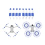 8 PCS 6030F Double Sided Colorful Low Noise Wing Propellers For DJI Mini 3 Pro, Color: White Blue