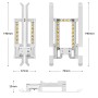 Startrc 1109190 для DJI Mini 2 / Mavic Mini Foldable Quick Release Anticolision Height Gear Height Devender Extender с светодиодным ночным светом (серый)