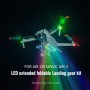 Luce LED Startrc pieghevole pieghevole antide-fallo rack di addestramento per camere di atterraggio per DJI Air 2s (Grigio)