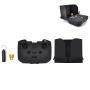 Startrc för DJI Mavic Air 2 / Air 2s 3 i 1 Remote Control Sunshade Metal Joystick Silicone Protective Cover Set (Black)