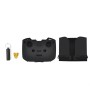 STARTRC For DJI Mavic Air 2 / Air 2S 3 In 1 Remote Control Sunshade Metal Joystick Silicone Protective Cover Set(Black)