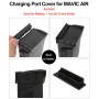 4 en 1 batería de silicona y enchufes a prueba de polvo de puerto de carga para DJI Mavic Air (negro)