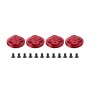 4 pezzi Cover di protezione in metallo motori SunnyLife per DJI Mavic Mini 1 (rosso)