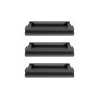 3 pezzi SunnyLife Air2-DC258 Tappo di polvere di batteria in silicone per DJI Mavic Air 2 (Black)
