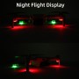 Sunnyylife 2-zöld + 2-vörös éjszakai strobe LED jelzőfény a DJI Mavic 2 / Mini / Mavic Air 2 / FPV-hez