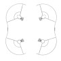 STARTRC 1109131 Пропеллер-пропеллер Дрон защитный кольцо против Collision для DJI Mini 2 / Mavic Mini (серый)
