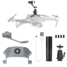 RCSTQ rögzített konzol tölthető zseblámpa éjszakai repülési készlet a DJI Mavic 2 Pro / Zoom Drone -hez, egyetlen zseblámpa