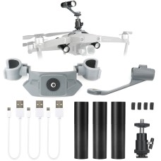 Kit de vuelo nocturno de linterna de soporte fijo RCSTQ para drones DJI Mavic 2 Pro / Zoom, Linteria Triple