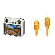 STARTRC Pair Heighten Retractable Adjustment Detachable Rocker Joystick for DJI Mini 3 Pro Remote Control(Gold)