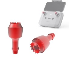 2 PCS JSR CNC Metal Remote Controller Joystick Rocker Thumb Stick for DJI Mavic Air 2 Drone(Red)