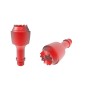 2 szt. JSR CNC metalowy zdalny kontroler joystick Rocker Thumb Stick do dżi mavic air 2 dron (czerwony)