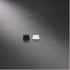 2 set tappo di polvere di ricarica del telecomando del corpo drone per DJI Mini 3 Pro (trasparente+nero)