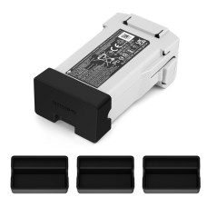 3PCS SunnyLife MM3-DC405 für DJI Mini 3 Pro Kurzschlussfest Batterie Silikonstaubabdeckung (schwarz)
