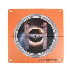 RCSTQ 45cm Quadrat tragbares Parkplatten -Faltungs -Landepad für DJI FPV / Mavic Mini / Air 2s (orange)