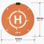 Assicatore di parcheggio drone impermeabile colorato a LED a LED a 55 cm per dji avata / mini 3 pro / aria 2s / mavic aria 2 / phantom 4