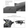 SunnyLife углеродное волокно водонепроницаемое наборы для наклеек 3D PVC для наклейки на 3D-наклейки для DJI Mavic 2 Pro / Zoom Quadcopter (черный)